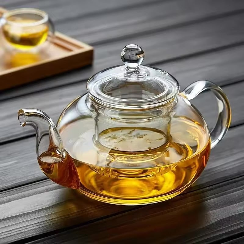La Théière Signature — Théière en Verre avec Infuseur en Verre