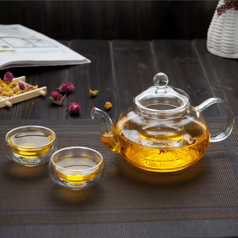 La Théière Signature — Théière en Verre avec Infuseur en Verre