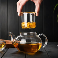 La Théière Signature — Théière en Verre avec Infuseur en Verre